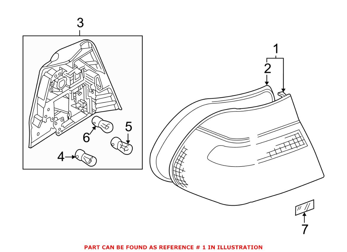 Tail Light Assembly - Driver Side Outer